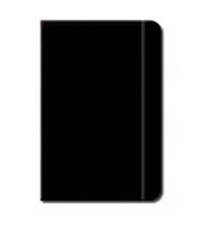 Deffter Kara Lastikli Defter Serisi Defter 15x22.5 96 Sf.Düz Siyah 64093-5