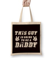 Future Daddy Papa Dad Poppa Newborn Baby Children Stepdad Bez Çanta Uzun Saplı