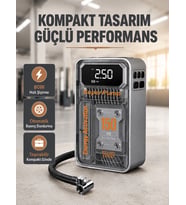 150 PSI Kablosuz Şarjlı Ha Pompası – LED Ekranlı ve Otomatik Kapanma Özellikli