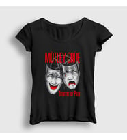 Presmono Kadın Siyah Theatre Mötley Crüe T-Shirt 167481tt
