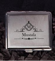 Kişiye Özel Metal Sigara Tabakası 106960 (Krem)