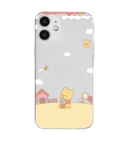 Iphone 12 Uyumlu Winnie The Pooh Tasarımlı Şeffaf Telefon Kılıfı