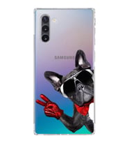 PrintiFy Samsung Galaxy Note 10 ile Uyumlu Köpek 2 Kamera Korumalı Şeffaf Kılıf