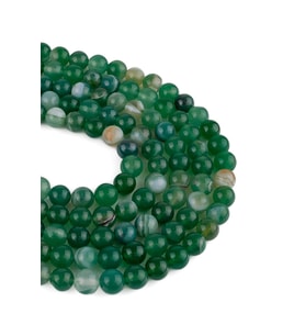 8 MM Yeşil Akik Taşı Dizi