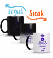 Exo i Cant Keep Calm Sihirli Kupa Bardak Porselen