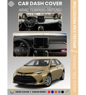 TOYOTA COROLLA (2019+) TORPİDO ÖRTÜSÜ E210 KASA HAYALET EKRANSIZ ANALOG GÖSTERGELİ TORPİDO KORUMA