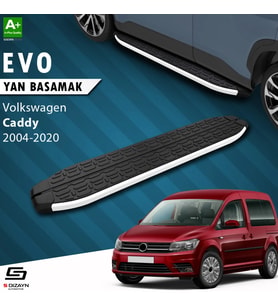 VW Caddy 3 Uzun Şase Evo Aluminyum Yan Basamak 223 Cm 2004-2020