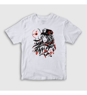 Presmono Unisex Çocuk Beyaz Hu Tao Oyun Genshin Impact T-Shirt 359679tt