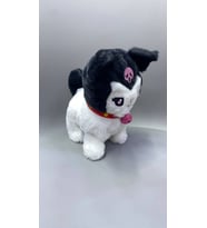 Yürüyen Sesli Pilli Hareketli Renkli Sevimli Peluş Kuromi Hayvan (Siyah)