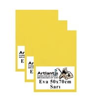 Sarı Eva 50x70 cm 3 Adet Eva Süngeri Okul Kreş Anasınıfı Elişi Etkinlikleri