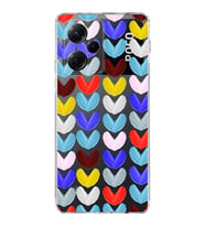 PrintiFy Poco X5 Pro 5G ile Uyumlu Water Color 1  Kamera Korumalı Şeffaf  Kılıf