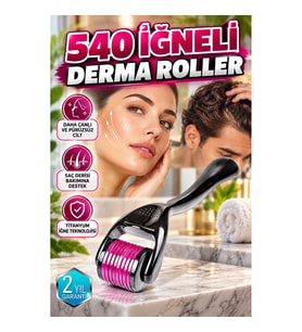 Titanyum İğneli Derma Roller – Cilt ve Saç Derisi İçin Mikro İğneleme Bakım Aparatı