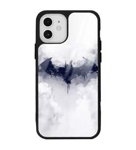 iPhone 12 Beyaz Batman Tasarımlı Glossy Telefon Kılıfı