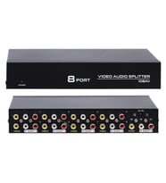 Powermaster 8 Port Video Audio Splitter Video Çoklayıcı