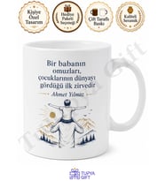 En İyi Baba Sensin Yazılı Özel Kupa Bardak Babalar Günü Hediyesi