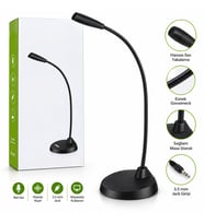 Multimedia Masaüstü Mikrofonu 3.5mm Jack Esnek Boyunlu CM203