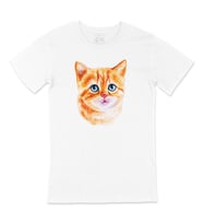 Mavi Gözlü Kedi Tişört