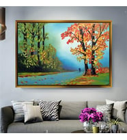 Altın Çerçeveli dekoratif tablo l1018 (Gold)