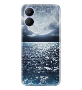 Vivo Y17S Kılıf Resimli Desenli Baskılı Silikon Great Moon 1301