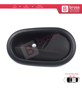 Renault Symbol 3 Dacia Sandero 2 İçin SAĞ İç Kapı Kolu 826721919R