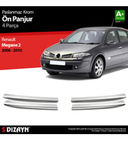 Renault Megane 2 Krom Ön Panjur 4 Prç 2006-2010