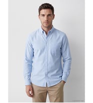 LCWAIKIKI Classic Mavi Regular Fit Oxford Erkek Gömlek