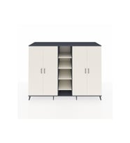 Kronos Dolap 12 Raflı 4 Kapaklı 220x59x163 Antrasit-Aytaşı