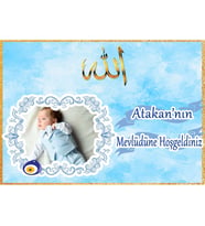Bebek Mevlüt Erkek Magnet 16 Adet-