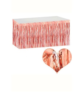 Mat Rose Gold Renk Masa Püskülü 240x 75 cm