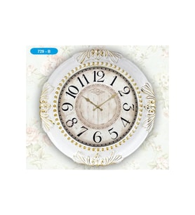 Duvar Saati Beyaz 60 Cm 729-B