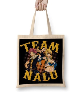 Fairy Tail Natsu Lucy Team NALU Anime Manga Bez Çanta Uzun Saplı