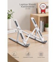 Torima Laptop Standı Katlanabilir Taşınabilir Macbook Notebook Standı JX18 Gümüş