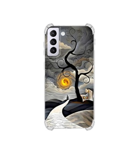 PrintiFy Samsung Galaxy S21plus ile Uyumlu Simya Serisi Sarmal Yolculuk Tasarımlı Uv Baskılı Köşe Korumalı Antişok Kılıf