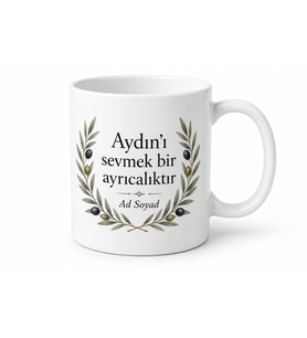 Aydınlı Hemşehriye İsimli Baskılı Kupa Bardak Hediye
