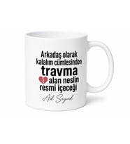 Friendzone Esprili Kupa Bardak Arkadaş Bölgesi Yıkım Hediye Komik Mug