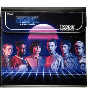 Trapper Keeper Binder, Stranger Things, 1 İnç Bağlayıcı 2 Klasör ve Ekstra Cep içerir, Neon (261138G-25)