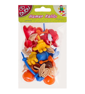 Bu-Bu Plastik Oyun Hamuru Aksesuarları 26 Parça BUBU00004 (Karışık)