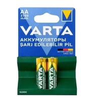 Varta Ni-Mh 1.2V 2700 Mah HR6 Şarj Edilebilir Şarjlı AA Kalem Pil (2 Li Paket)