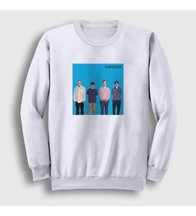 Presmono Unisex Beyaz Band Müzik Weezer Sweatshirt 506691tt