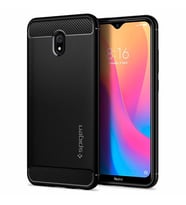 Spigen Redmi 8A ile Uyumlu Kılıf Rugged Armor Matte Black