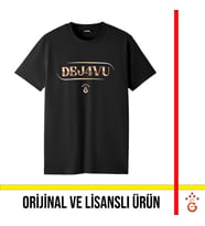 Galatasaray Lisanslı 2026 Şampiyonluk Dejavu Siyah Tişört