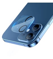 BASEUS iPhone 12 6.1 3D Full Kaplama Kamera Koruyucu Cam 2 Adet Set (Şeffaf Hologram)