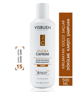 Jojoba & Kafein 15 Doğal Aktifli Saç Dökülmesine ve Kırılmasına Karşı Şampuan