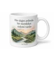 Doğa ve Memleket Aşkı Temalı Kupa Bardak Özel Tasarım Hediye