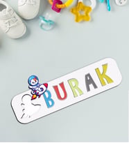BK Toys Çocuklara Özel İsimli Figürlü Ahşap Eğitici Yapboz Puzzle-12