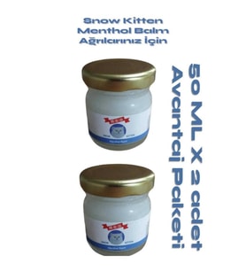 Snow Kitten  Menthol Aromalı  Rahatlatıcı Masaj Kremi 50 ml 2 Adet