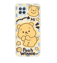 Oppo Reno 4 Lite Uyumlu Winnie The Pooh Desenli Şeffaf Telefon Kılıfı