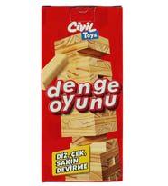Civil Toys Kutulu Ahşap Denge Oyunu 54 Parça 