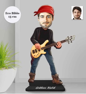 Kişiye Özel Gitarist Erkek Ahşap Eco Biblo -4