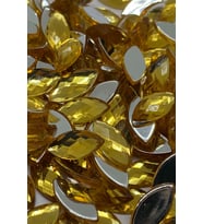 Süsleme Taşı Yuvarlak Sarı 7x15mm Akrilik Taş 2000 Adet